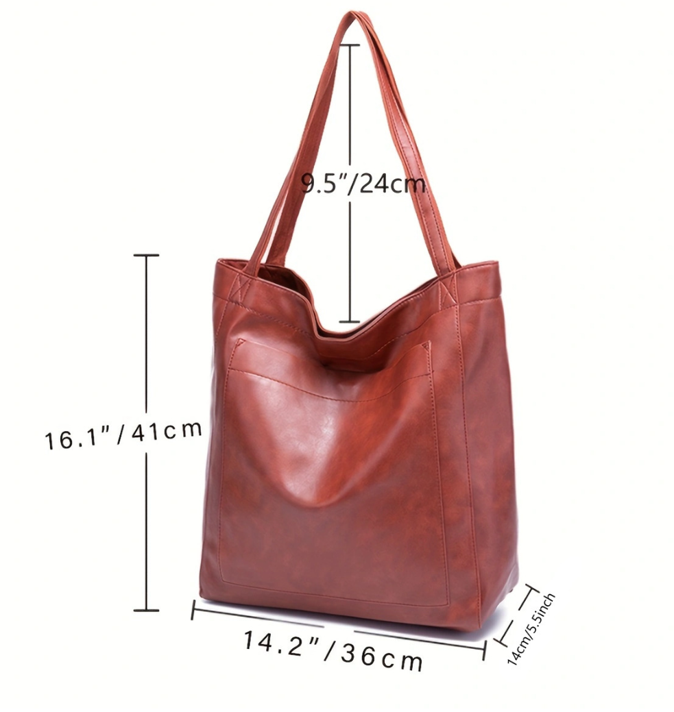 Juana - Bolsa Tote Cuero Minimalista