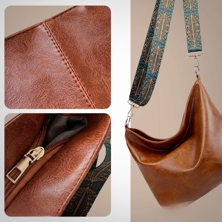 Cecilia - Bolsa Hombro Correa Étnica Ancha