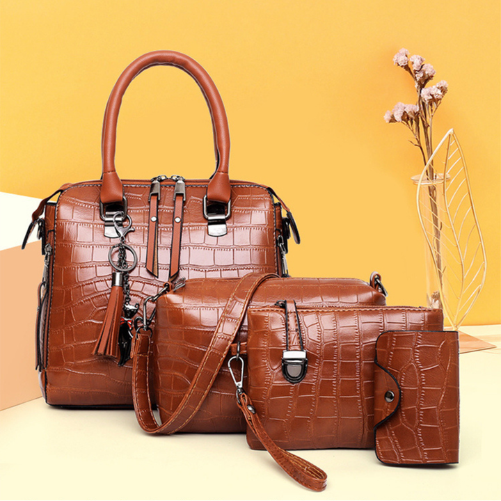 Elvira - Set Bolsas Cocodrilo Cuatro Piezas